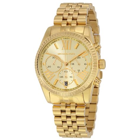 michael kors damen-uhren mk5556|Michael Kors Lexington Chronograph Champagne Dial Ladies .